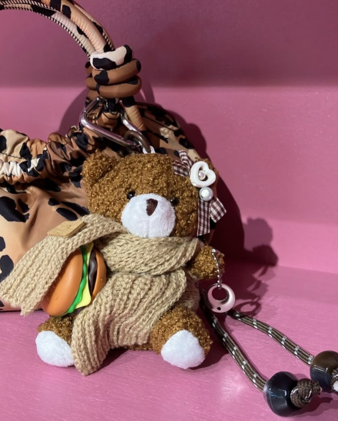 TEDDY BEAR BAG CHARM