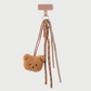 TEDDY PHONECHARM BROWN MIX